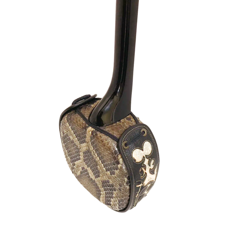 KS-208 真壁型 青黒檀 上等本張り 本牛革御紋 黒木スイムサンド（沖縄