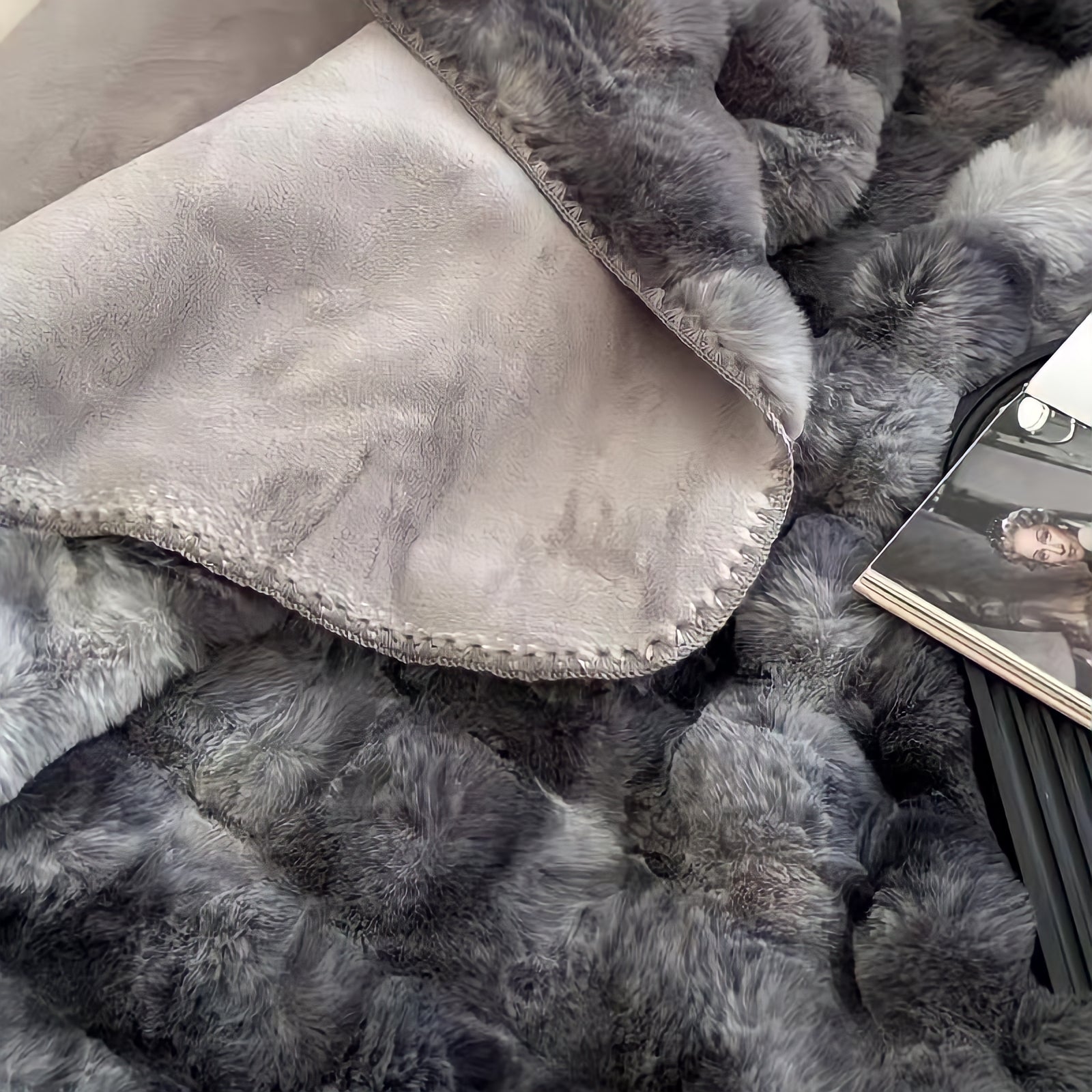 ふわぽこブランケット 