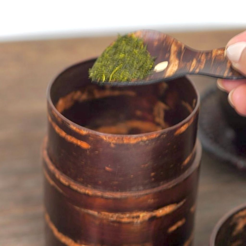 桜皮桜模様 茶筒セット – 漆器 高翆