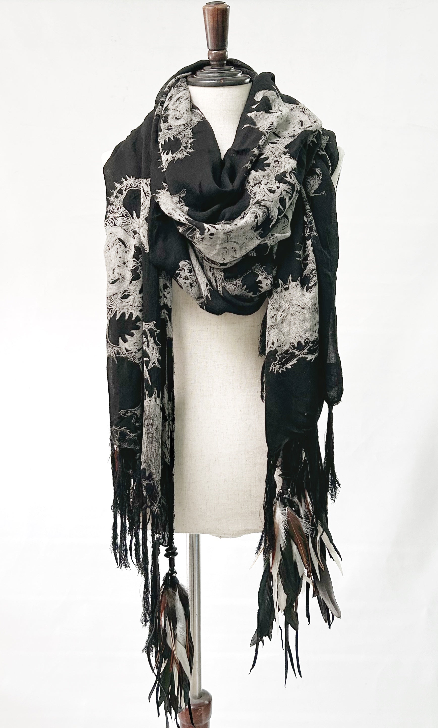 1402-ST02 Magnolia Long Stole 02 – KMRii OFFICIAL ONLINE STORE