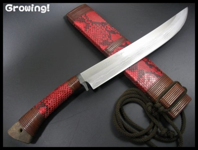 佐治武士作 影法師300 300mm 剣鉈 和式ナイフ シースナイフ 伝統工芸