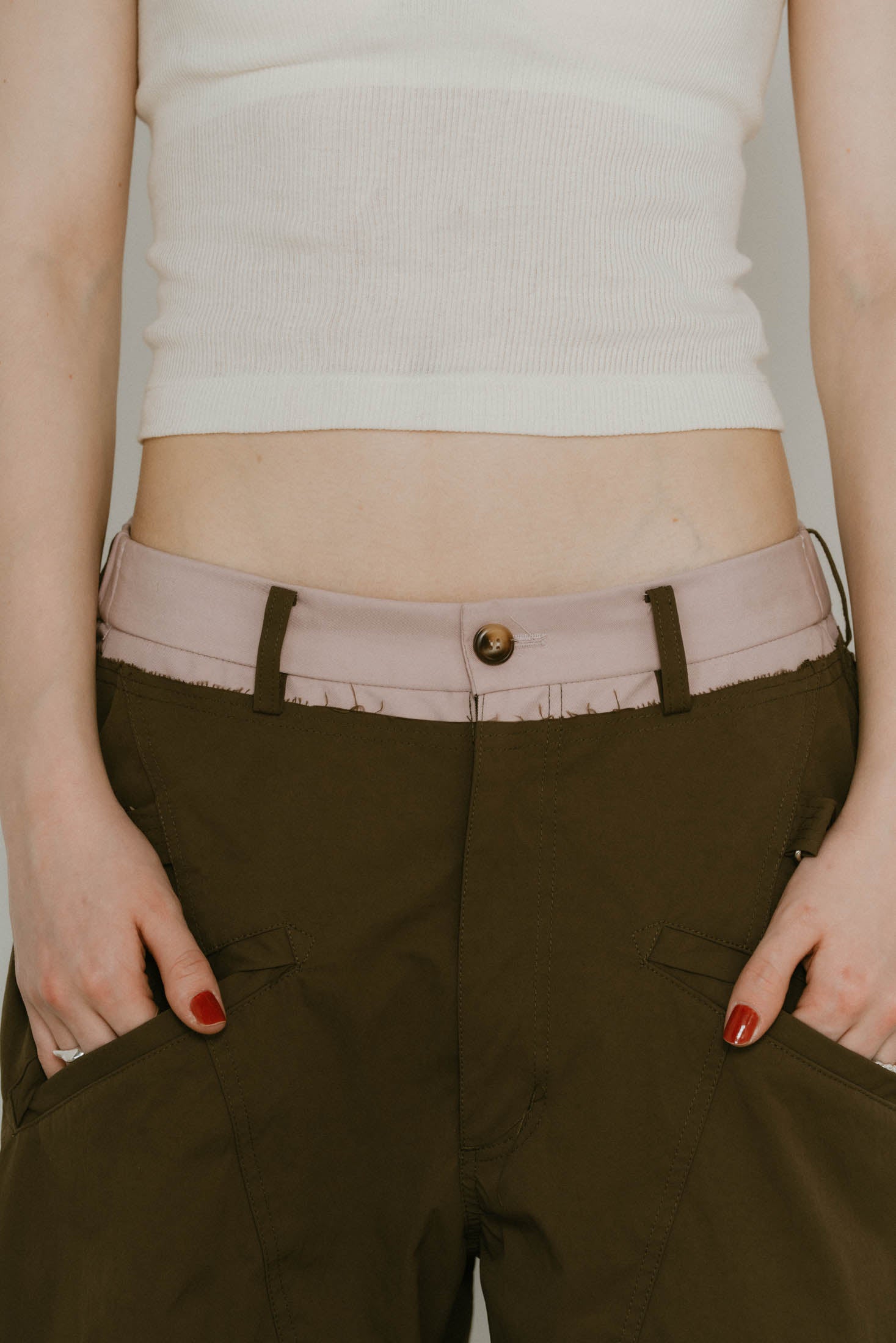 docking nylon pants(unisex)/khaki | KNUTH MARF