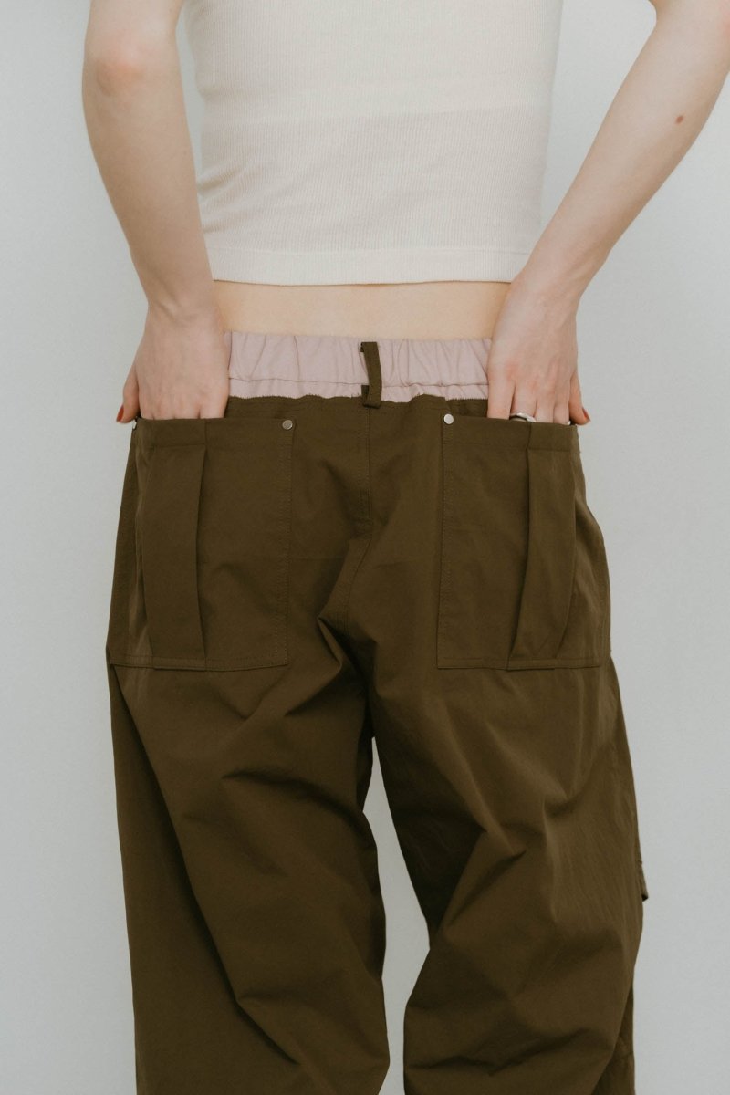 docking nylon pants(unisex)/khaki | KNUTH MARF