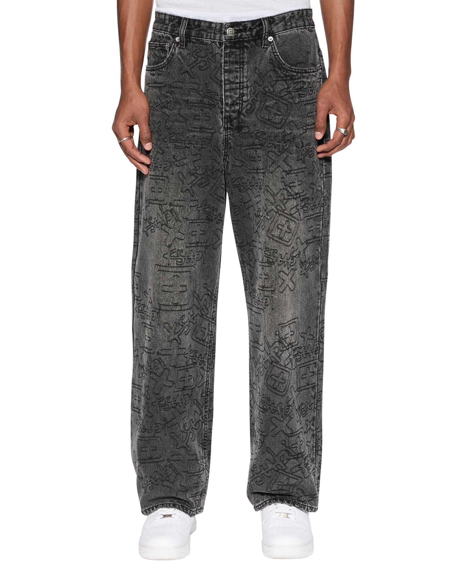 Maxx Stencil Stitch Straight Leg Jeans | Ksubi ++