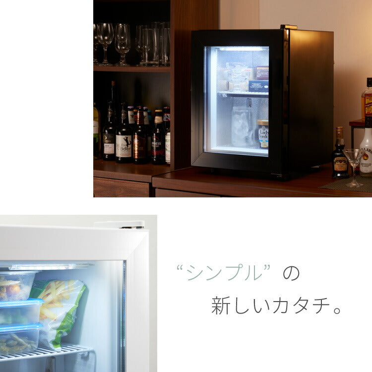 simplus ディスプレイ 冷凍庫 21L ガラストップ 店舗 業務用 セカンド