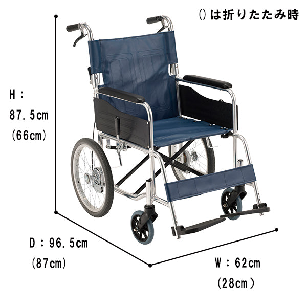車いす 介助用 車椅子 折りたたみ ノーパンクタイヤ RW-30SB