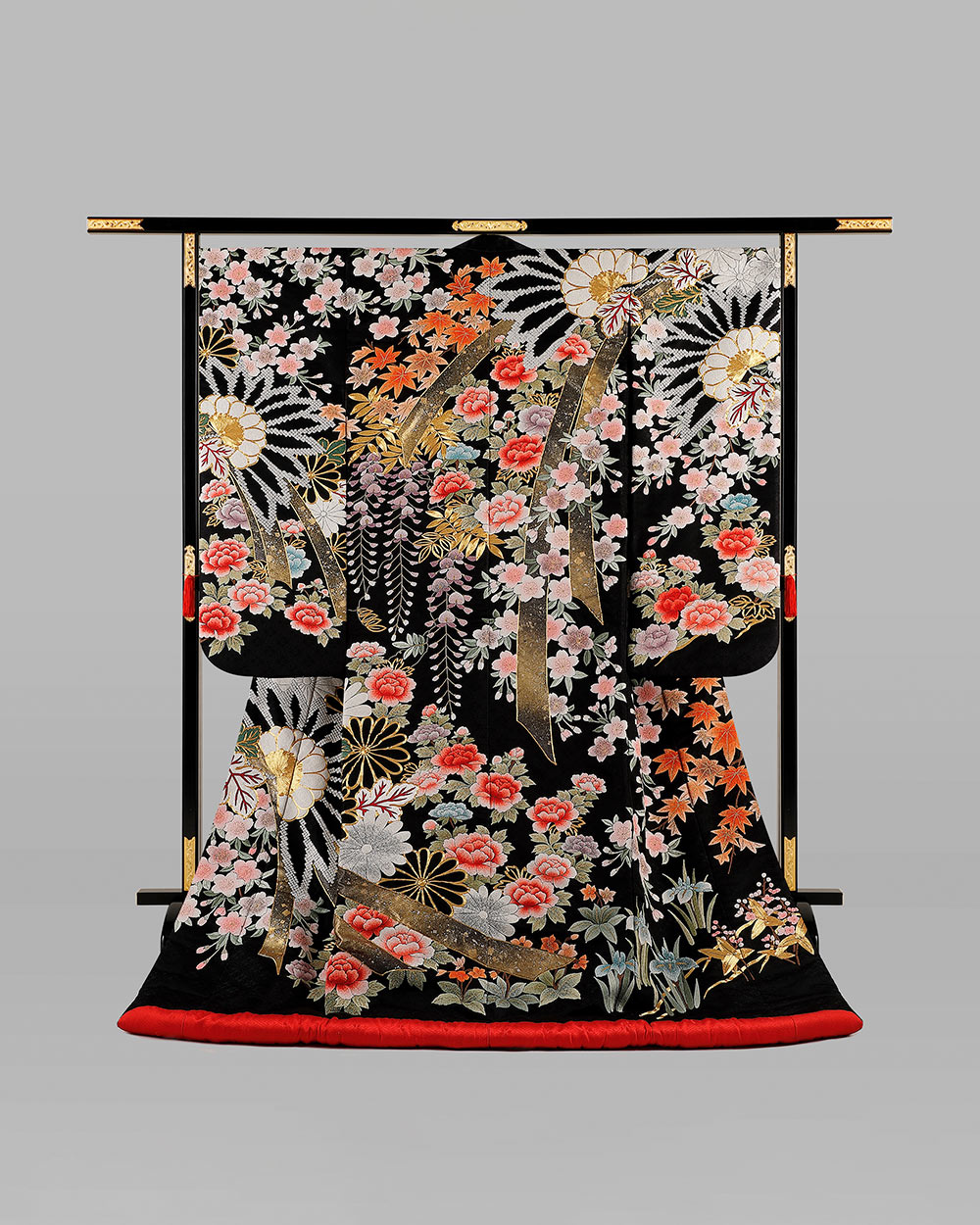 七五三No.86】鶴梅①簪（蕾房三段＋金鈴） 着物｜wasou｜京都でご縁を