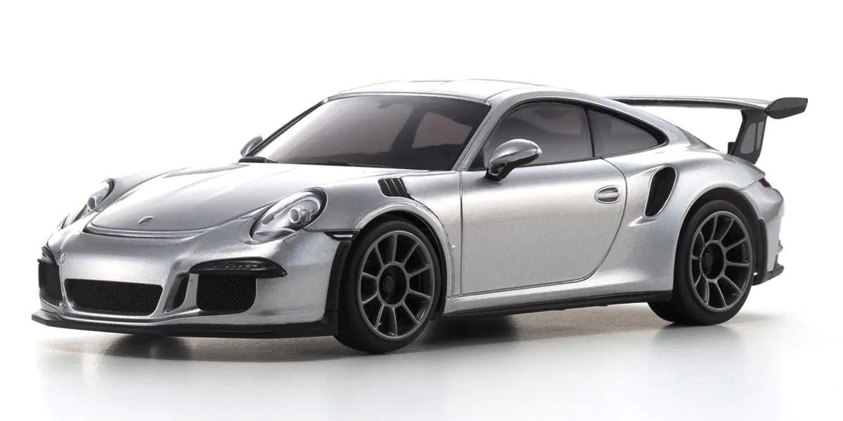 MINI-Z Racer MR-04 RWD Porsche 911 GT3 RS Silver Metallic Readyset