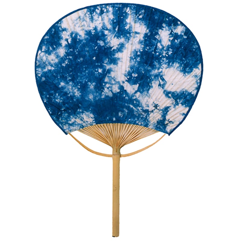 藍染 団扇（うちわ） 藍染ぼかし 贈答用箱入り | Lacycle mall