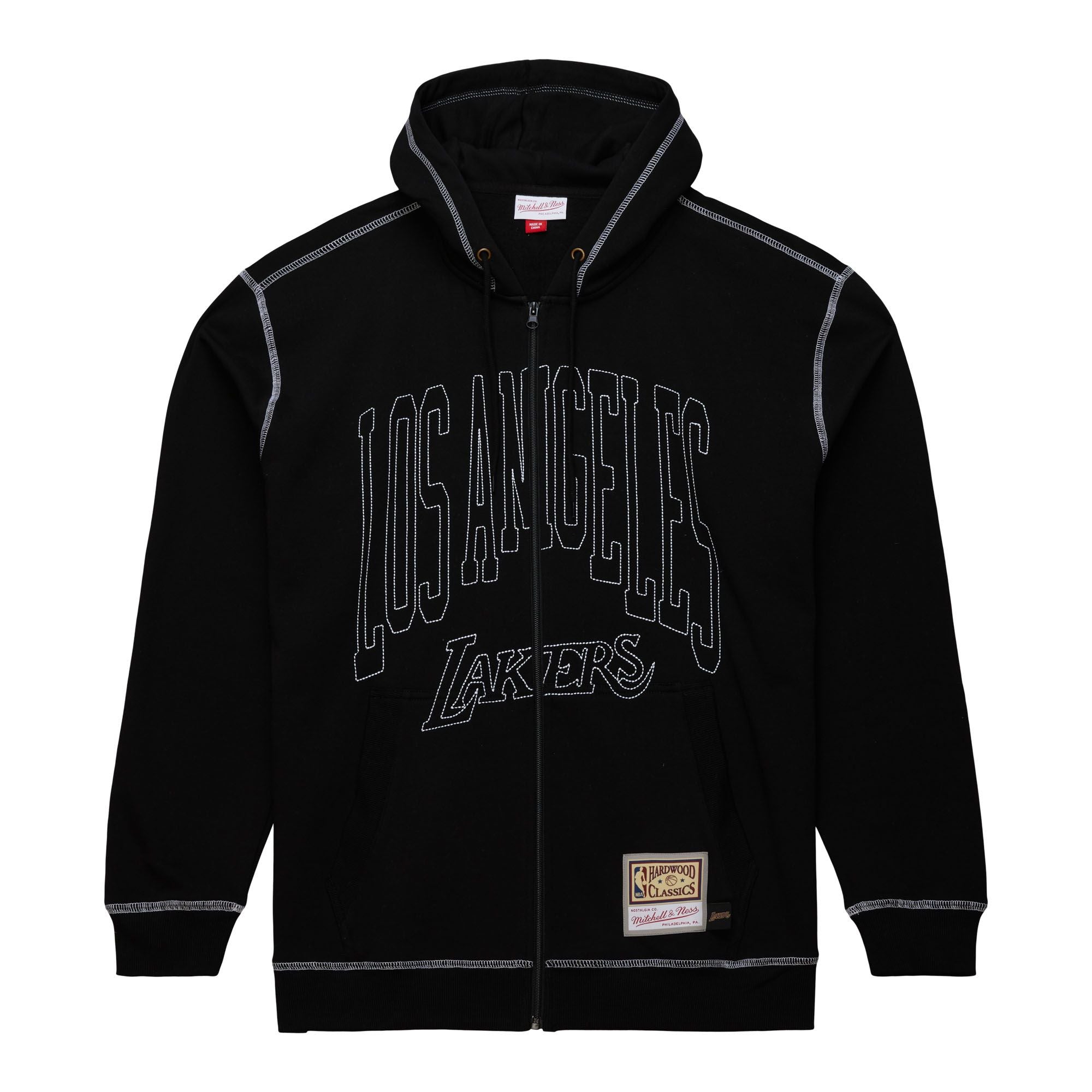 LAKERS CONTRAST FULL ZIP HOODIE – Lakers Store