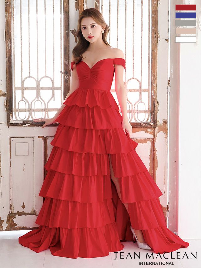 JEANMACLEAN/ジャンマクレーン】ギャザー シンプル ワンカラー オフ