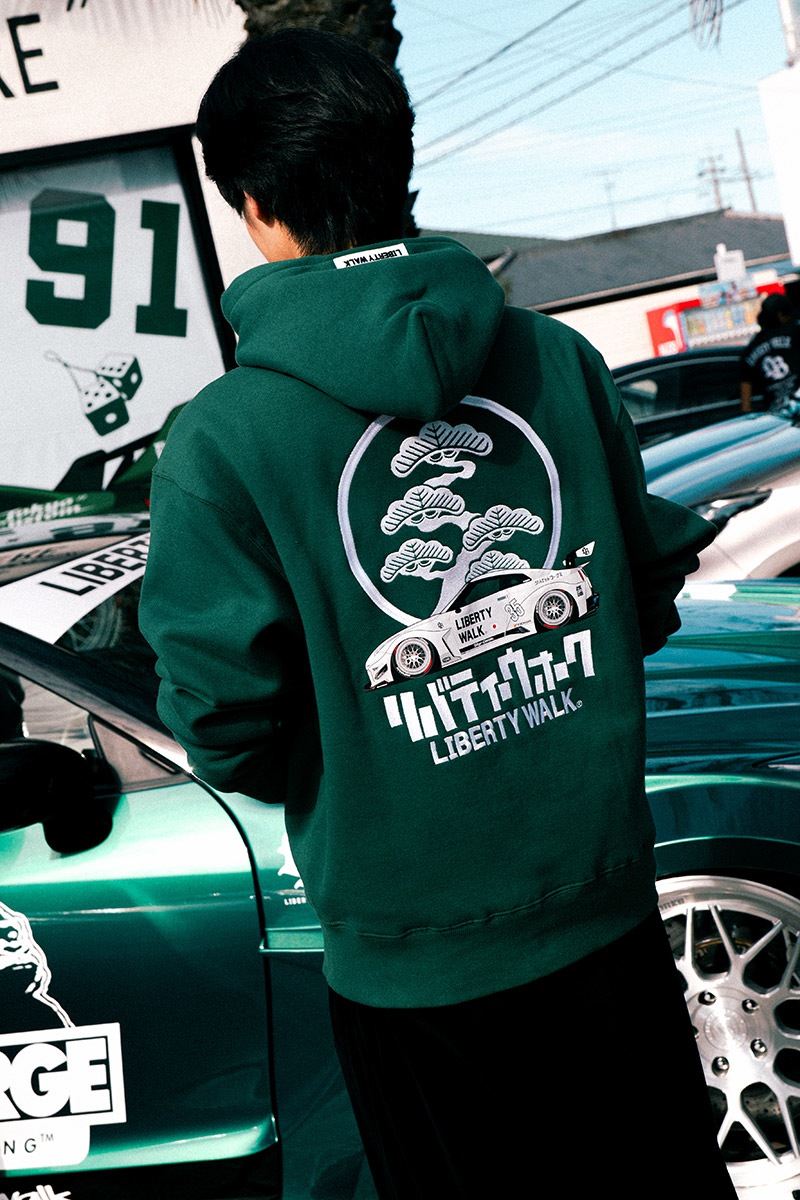 Bonsai Circle GTR Hoodie Green - LB-ONLINE STORE