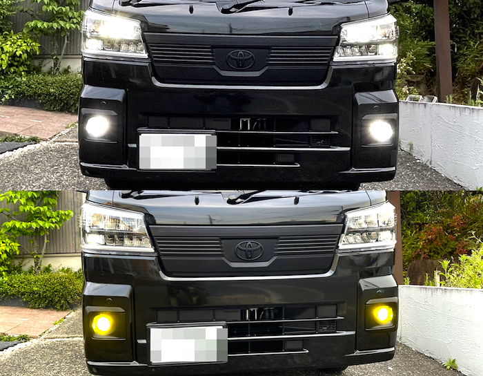 ハイゼットトラック／純正LEDフォグ交換用パワーアップキット／3600LM