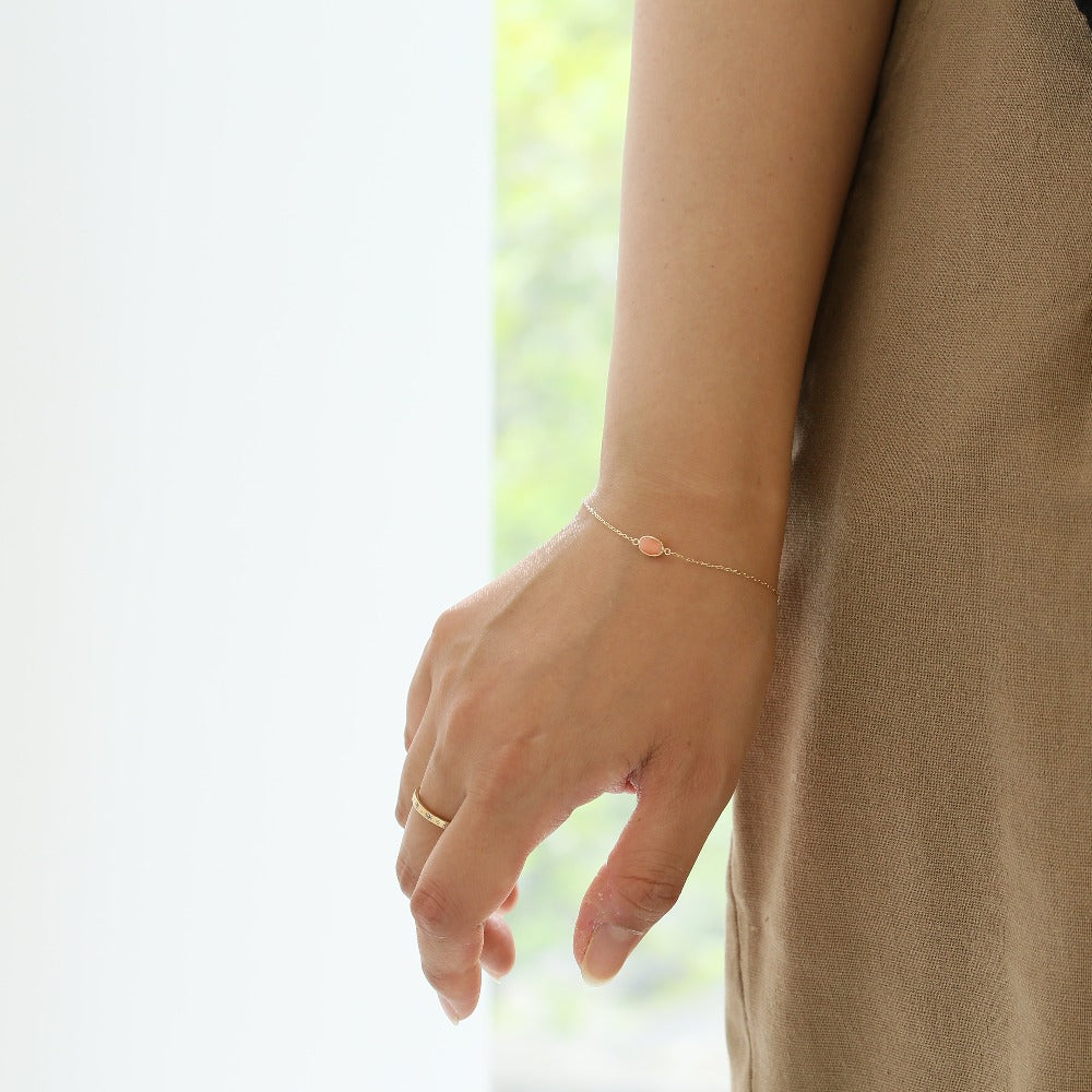 L&Co.(エルアンドコー)】ブレスレット｜K10 カラーストーン