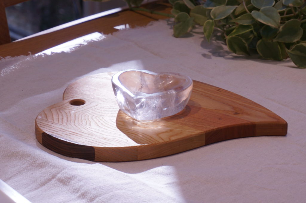 水晶皿 ローズクォーツ 天然石インテリア雑貨