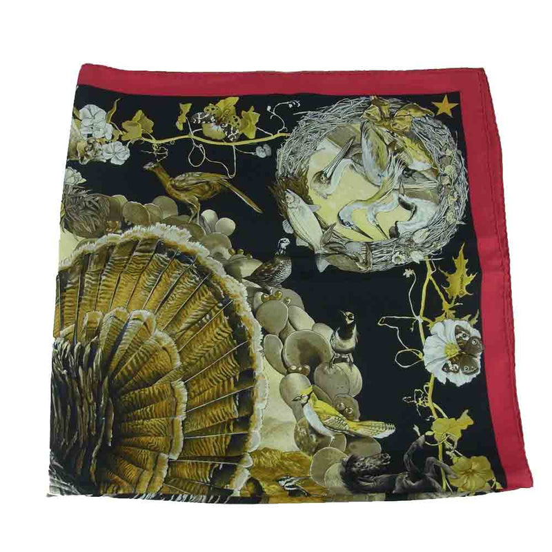 HERMES カレ90【テキサス動植物図鑑】シルクスカーフ ヴィンテージ