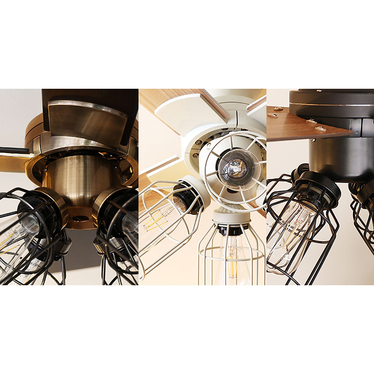 Modern Collection シーリングファン フィラメントLED付 JE-CF003