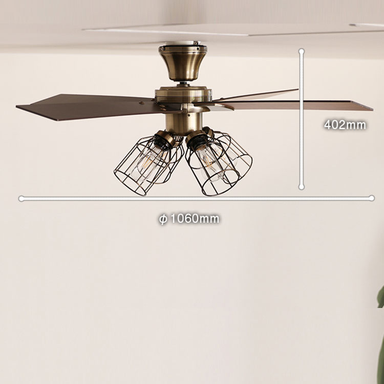 Modern Collection シーリングファン フィラメントLED付 JE-CF003