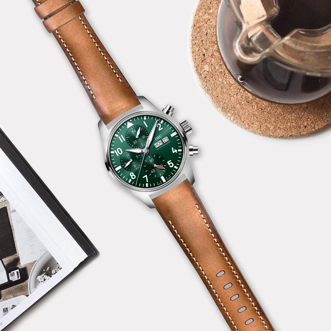 IWC Easx Change Straps - Dappled Tan – Liger Straps