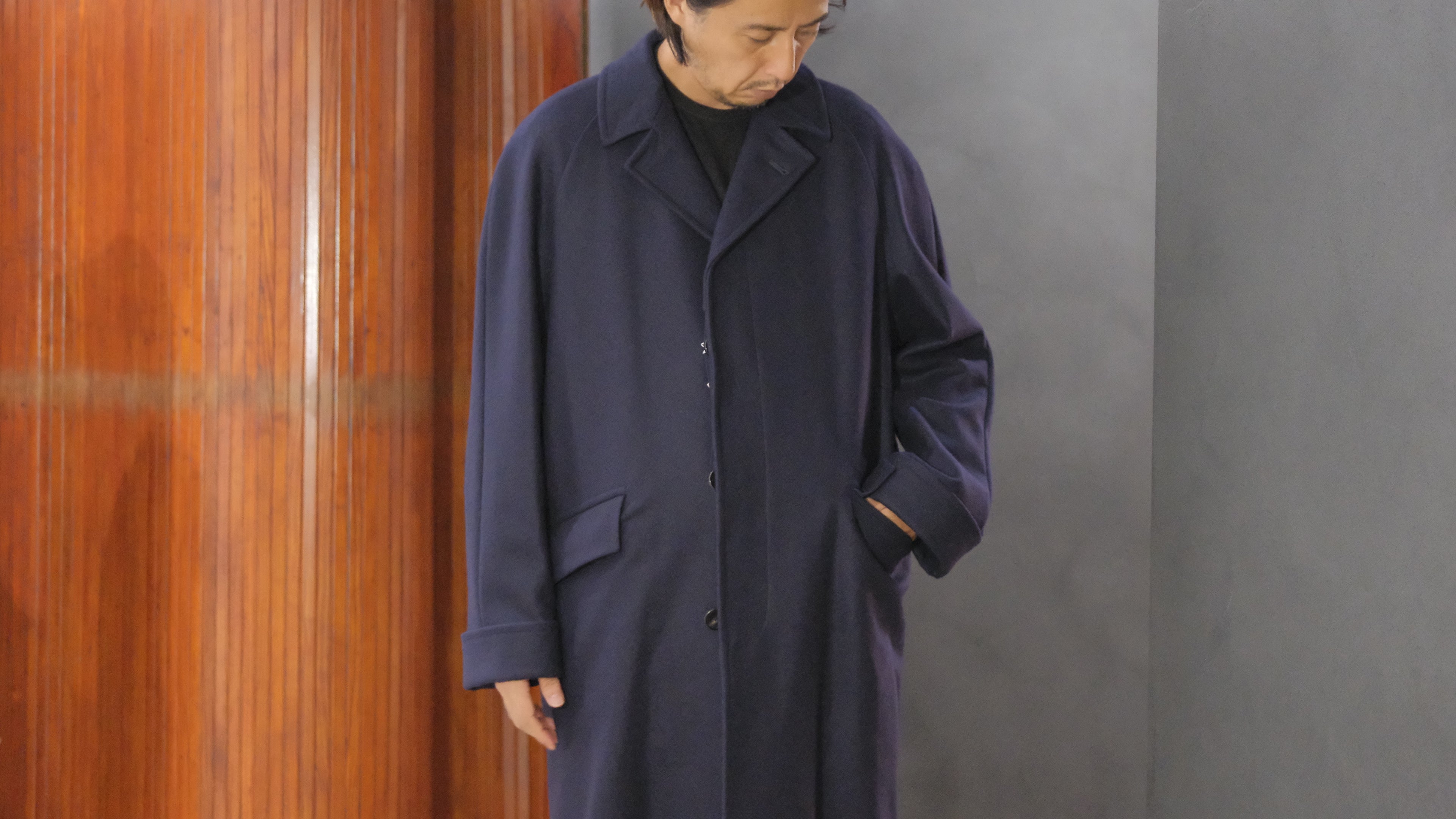 COHÉRENCE/Mod.CORB/MELTON JERSEY / CAMEL.D.BLUE.BLACK – Lister