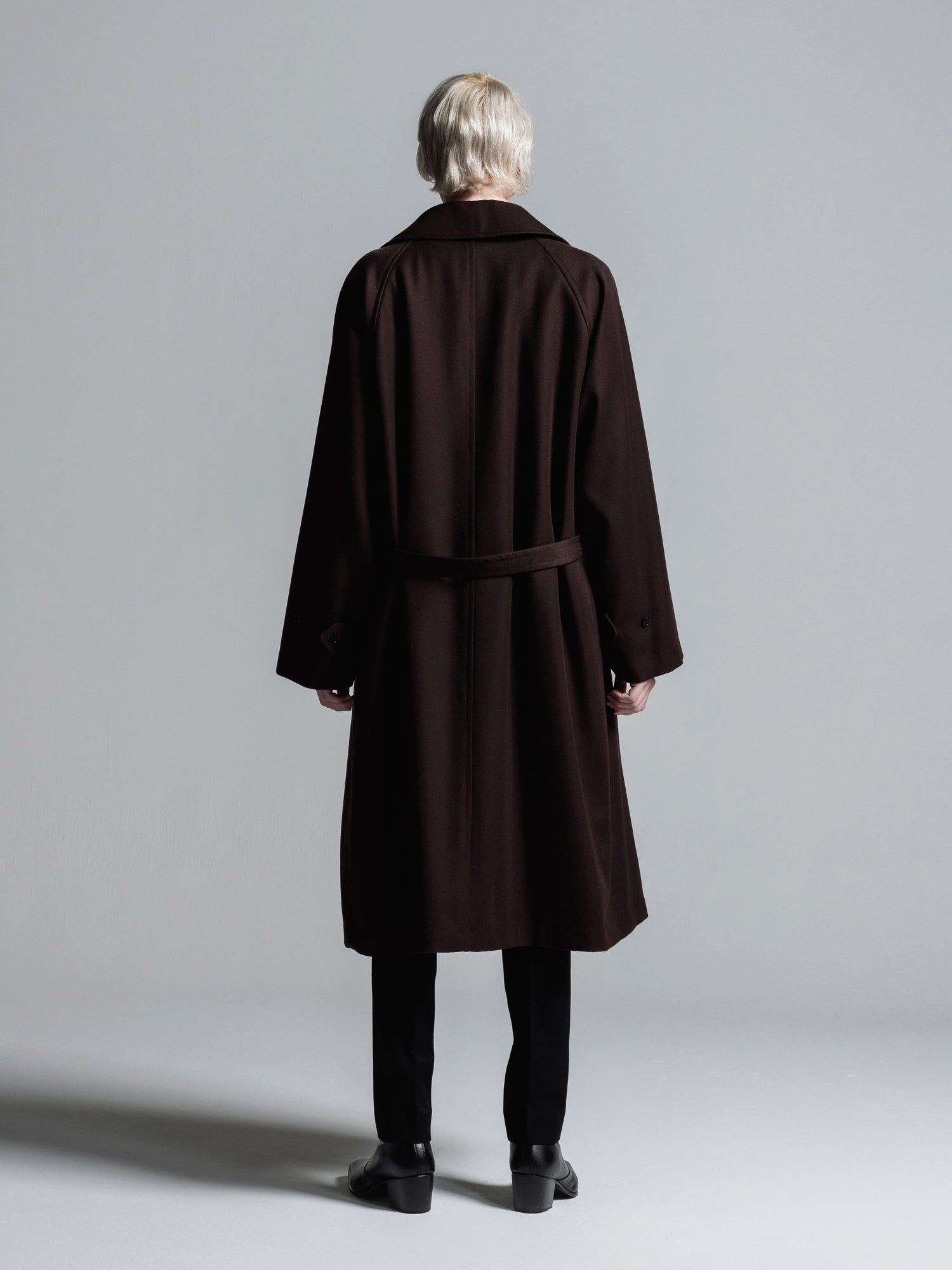 追加生産分] WOOL GABARDINE TIELOCKEN COAT | ウールギャバジンタイ