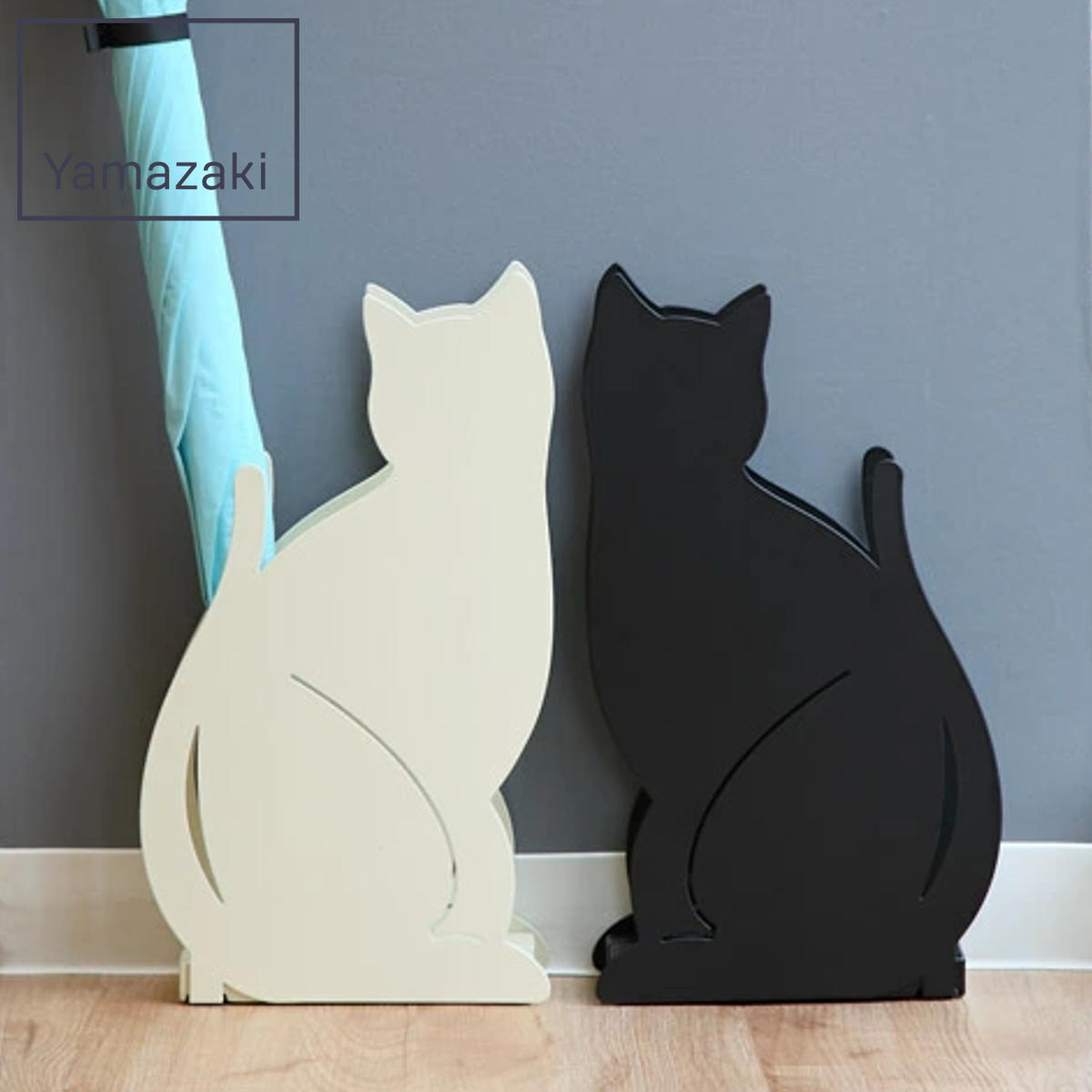 山崎実業 かさたて ネコ （ 4903208023580 傘立て アンブレラスタンド