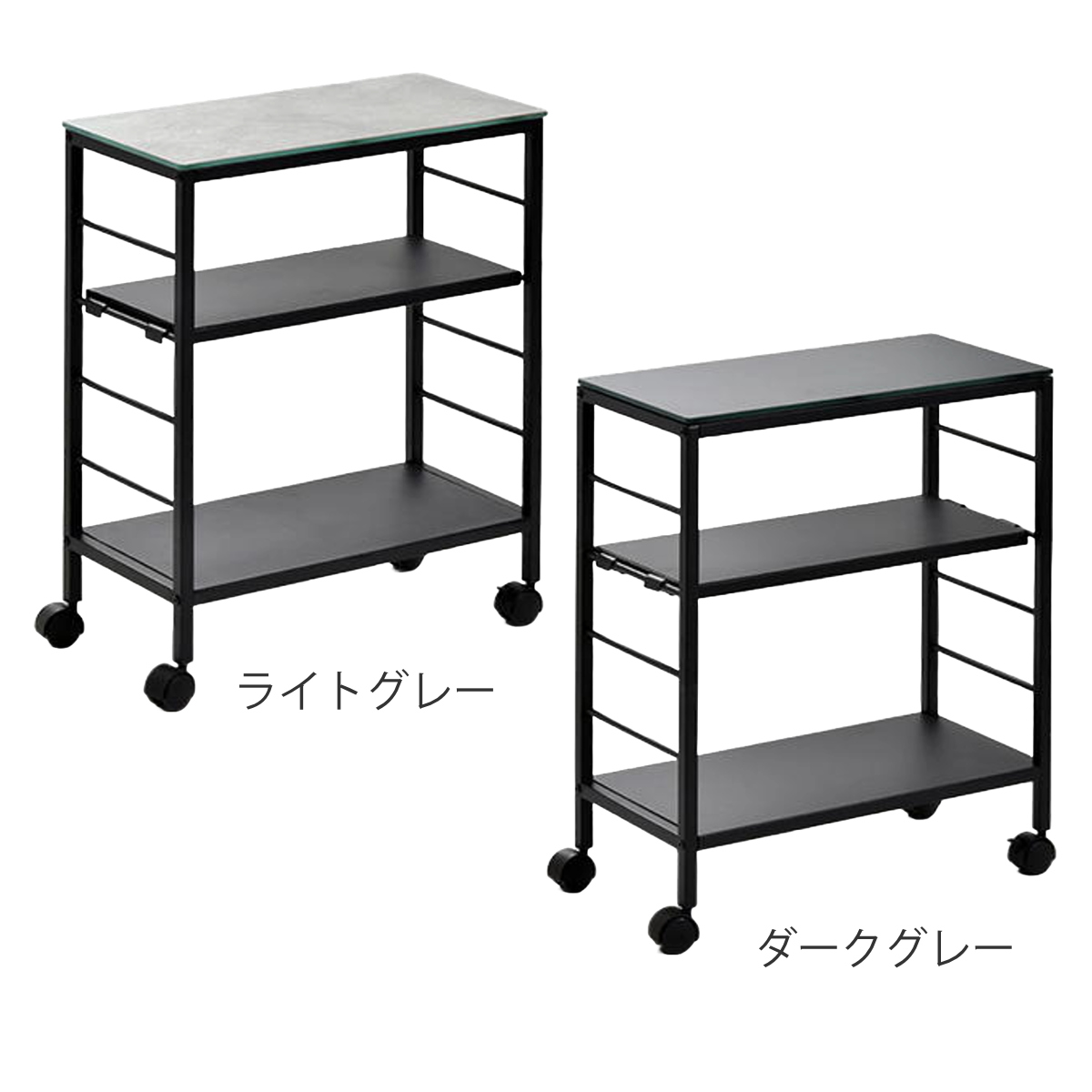 dショッピング |サイドテーブル ワゴン 幅60cm セラミック天板 4段