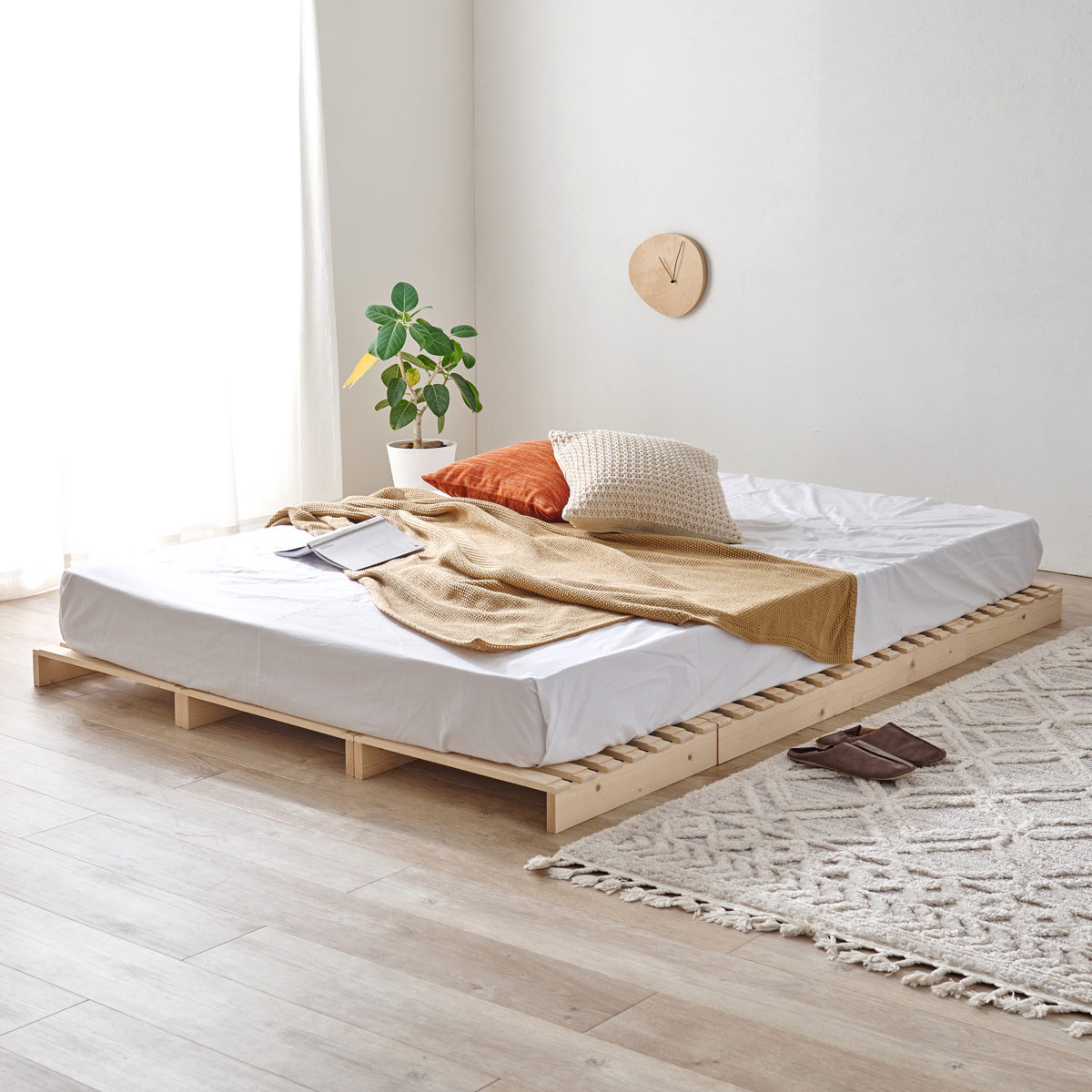 パレットベッド ダブル 12枚セット すのこ 天然木 高耐荷重 – ハウジー