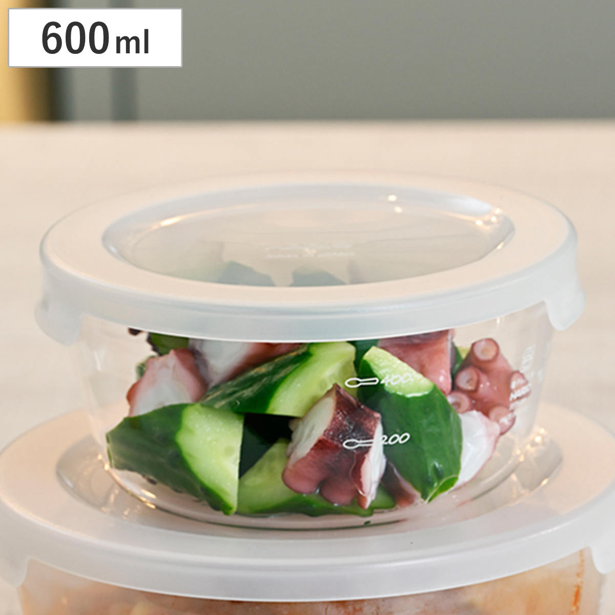 ハリオ 保存容器 600ml 耐熱ガラス製保存容器 丸 （ HARIO 耐熱ガラス