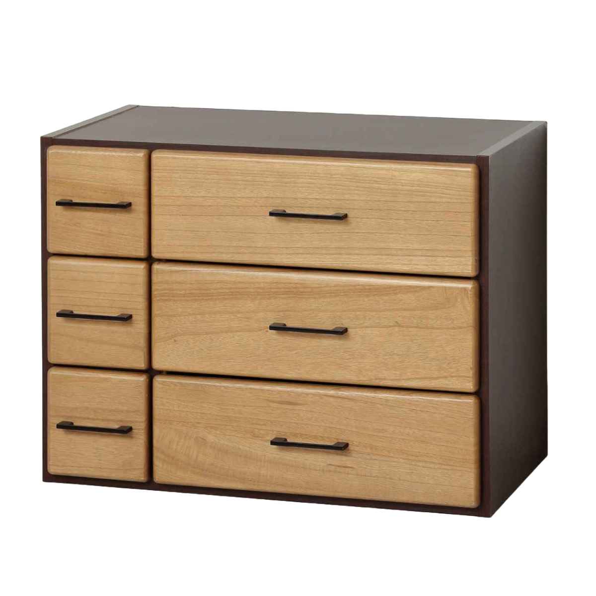 チェスト 縦横自在 引出し6杯 幅56.5-74cm （ 収納 家具 棚 ラック 縦