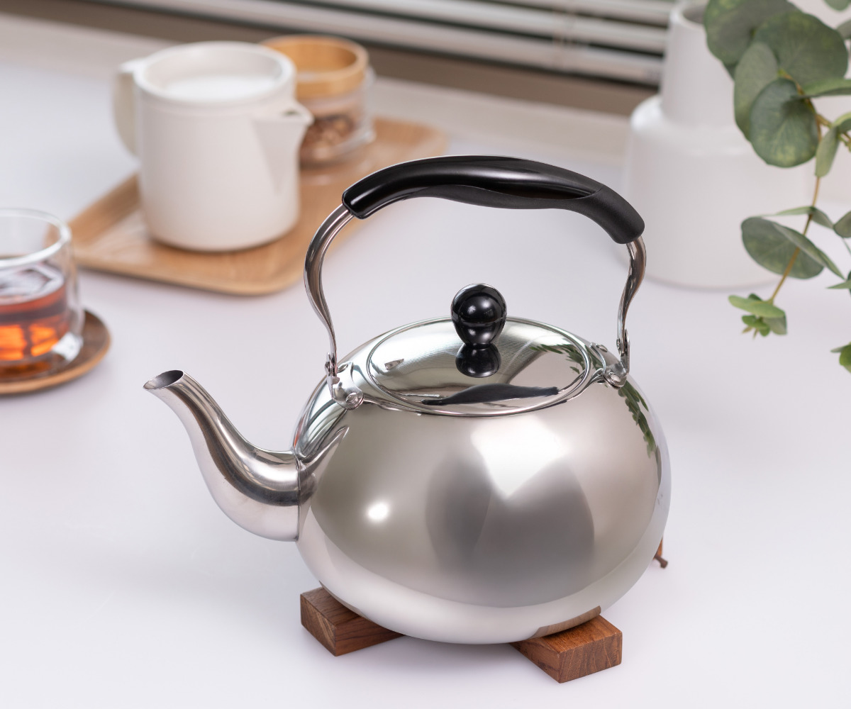 ケトル 3L IH対応 月のしずく ステンレス製 （ ガス火対応 やかん