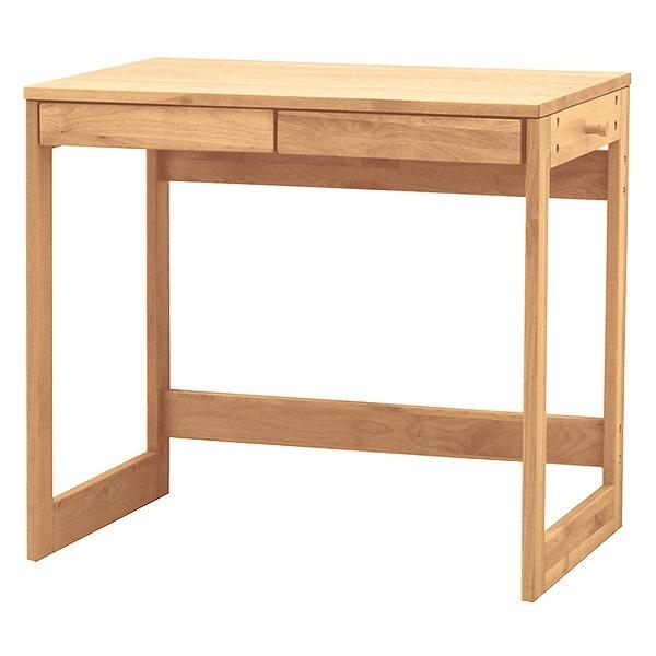 学習机 引出し付 ワークデスク 天然木 アルダー材 オイル仕上 幅80cm