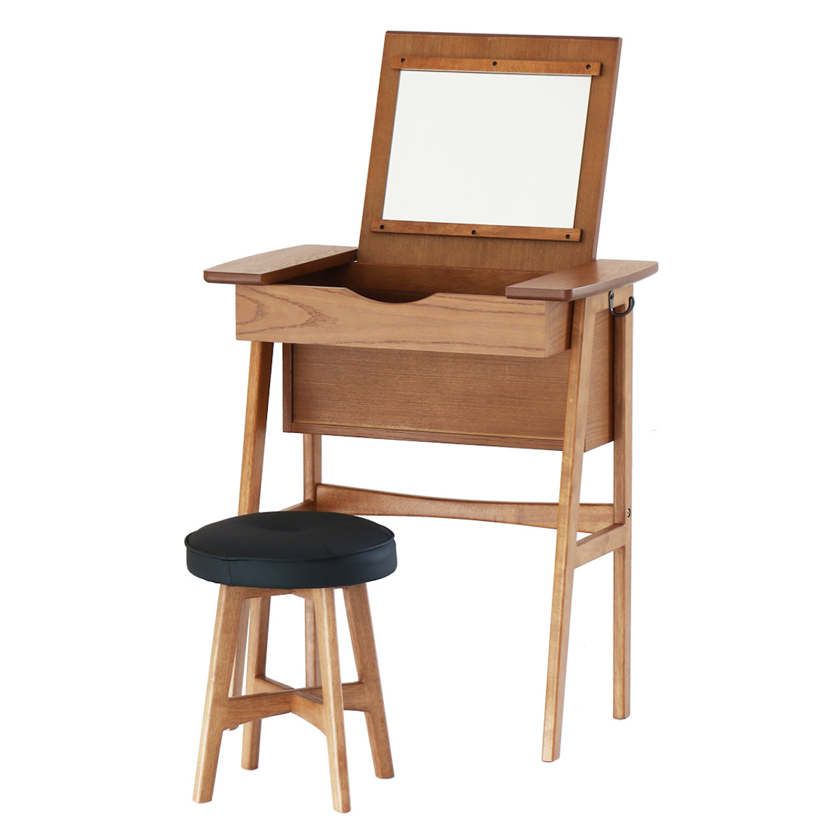 dショッピング |ドレッサー コンパクト デスク スツール付き 幅62cm