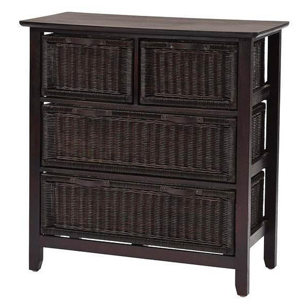 籐 ラタンチェスト 3段 幅81cm ランドリーチェスト ラタン家具