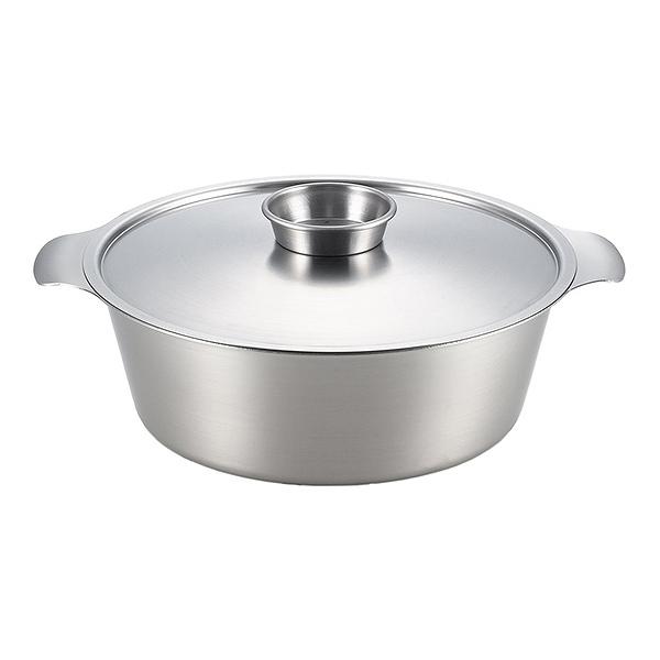 両手鍋 26cm IH対応 しゃぶしゃぶ鍋 贅 zei フタ付き ステンレス製