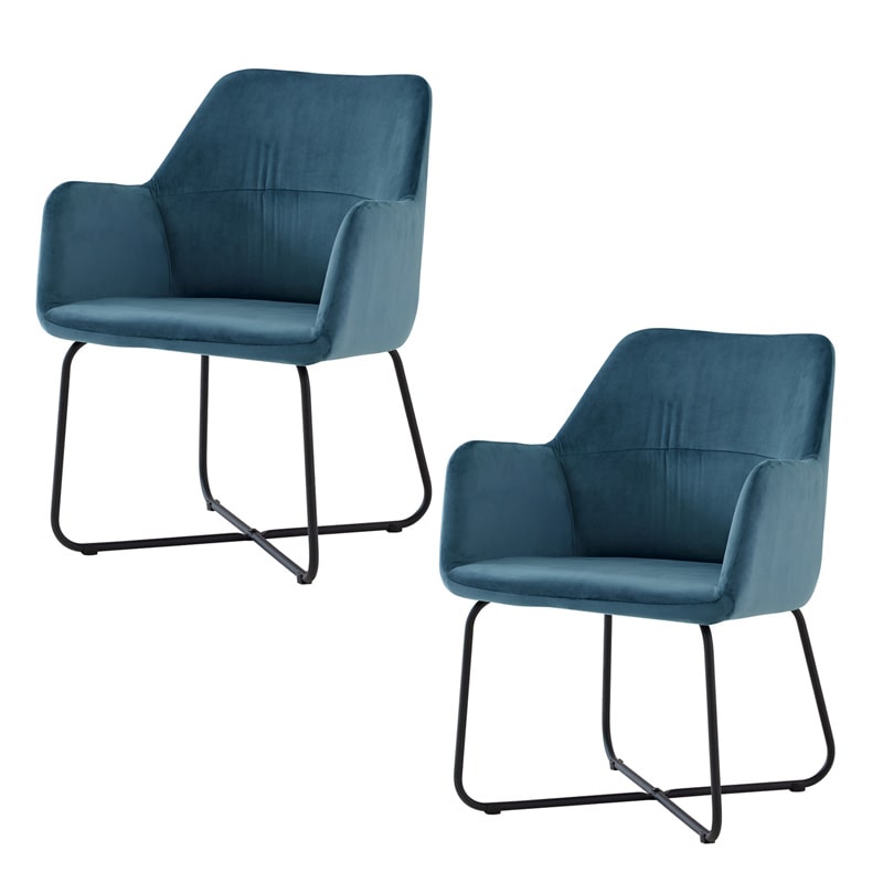 ダイニングチェア 2脚セット 肘付き アームチェア チェアー