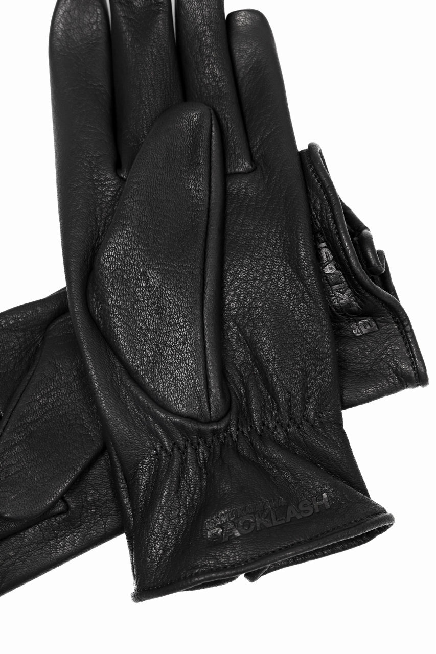 ISAMU KATAYAMA BACKLASH SMOOTH DEERSKIN ZIPPER GLOVE (BLACK)商品