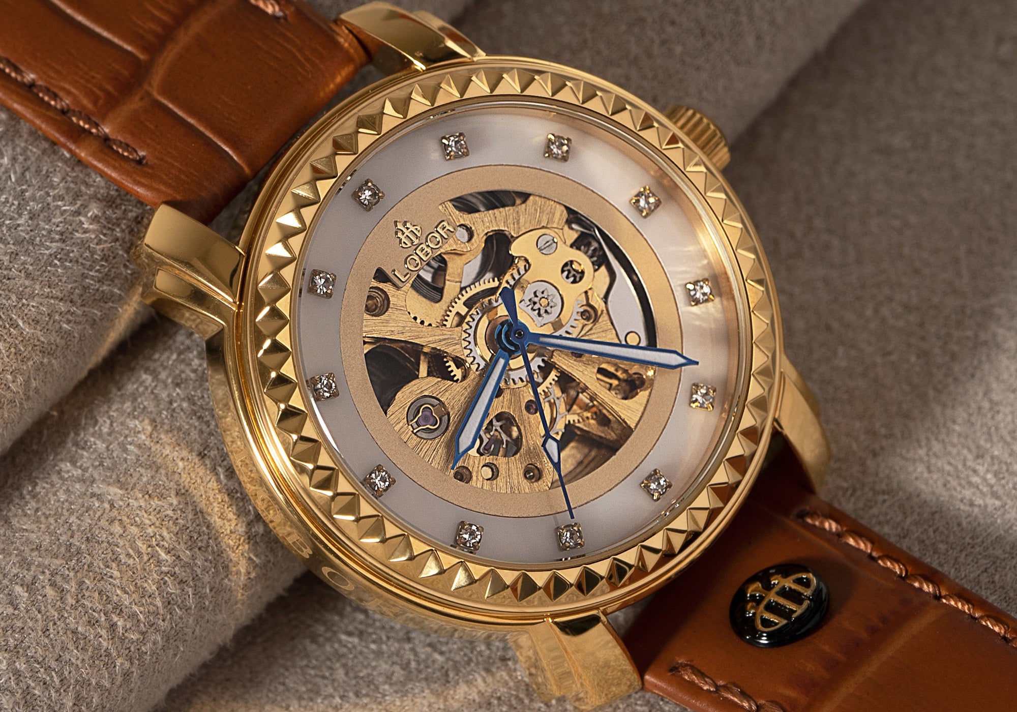 Premier Cornwall Brown 41mm | Skeleton Automatic Watches For Women