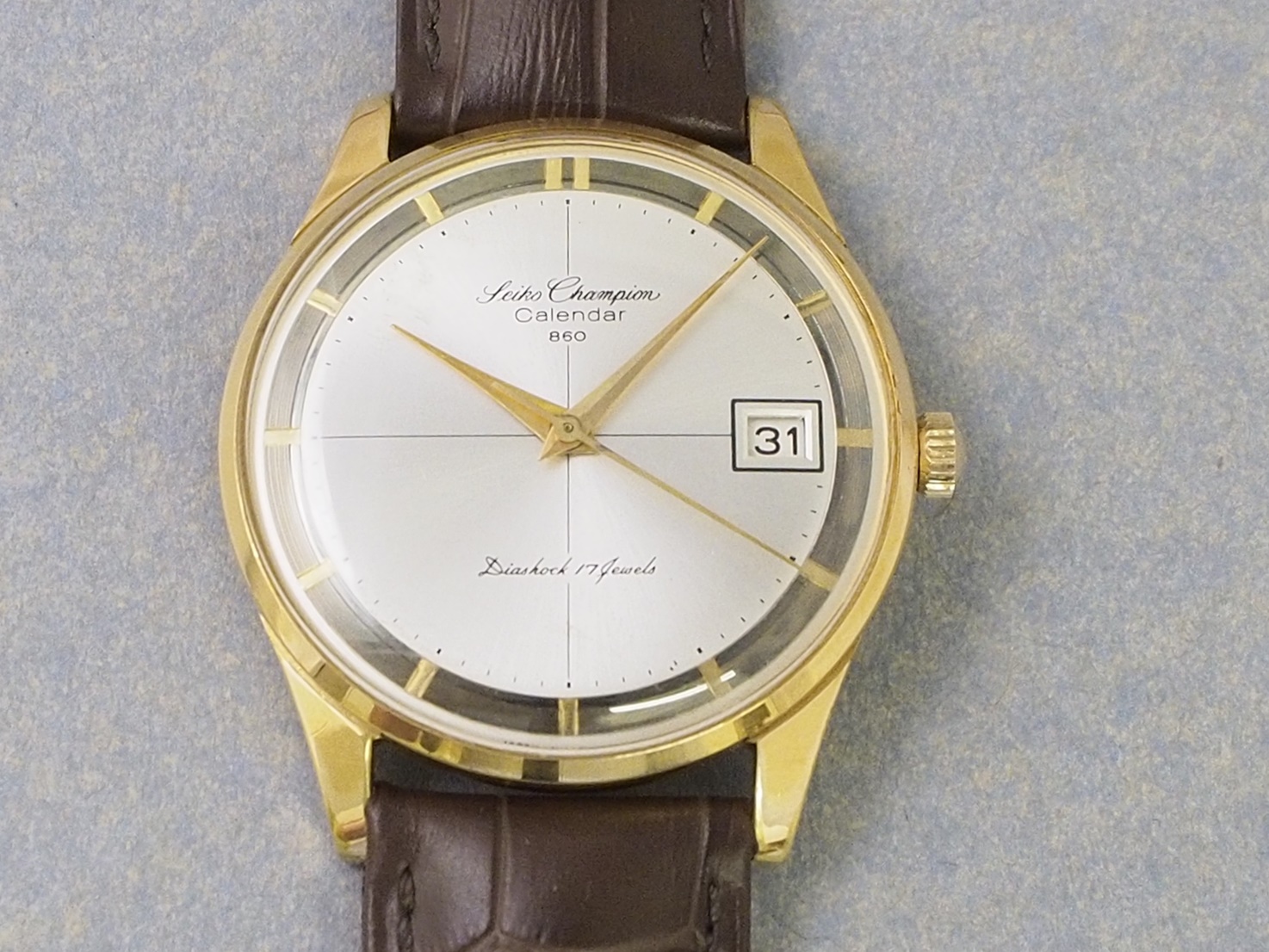 SEIKO セイコー チャンピオン860 64年製 手巻腕時計 当時物尾錠付