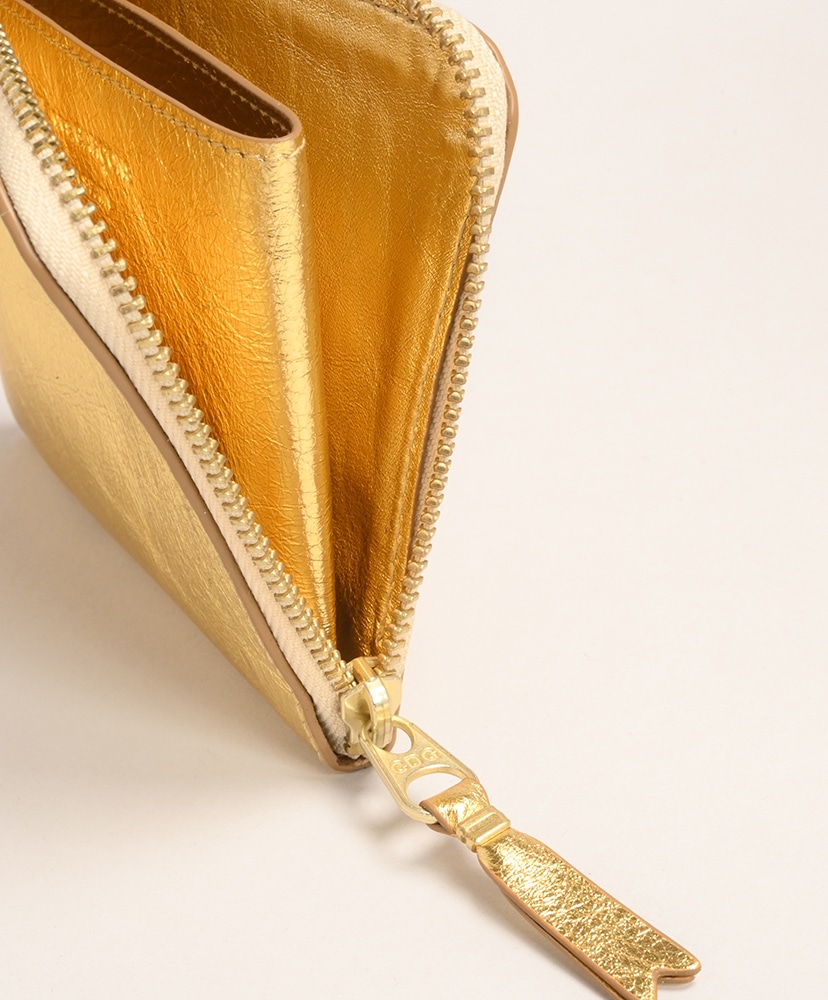 8Z-B031-051 - L字型Zip Wallet(ONE Gold/ゴールド): Wallet COMME des