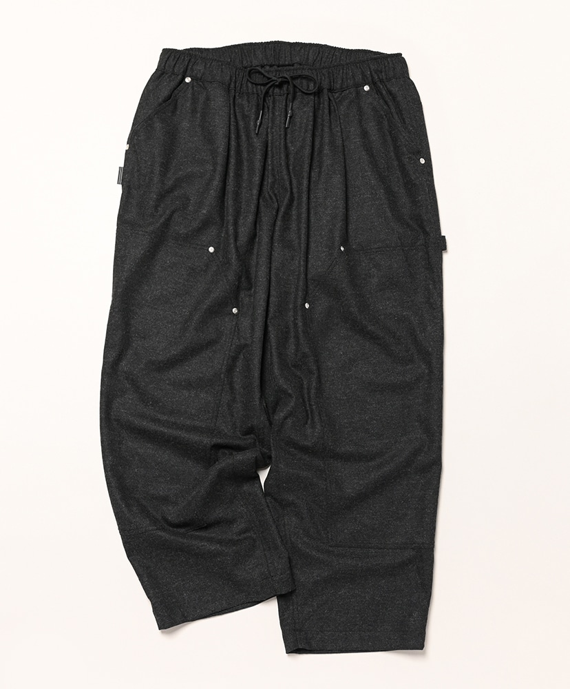 Cashmere Wool Double Knee Pants(L(MEN) Black M/ブラック): S.F.C