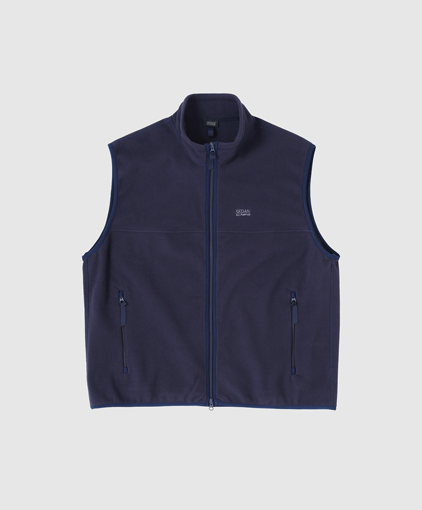 Fleece Full Zip Vest(L(MEN) Black/ブラック): SEDAN ALL-PURPOSE