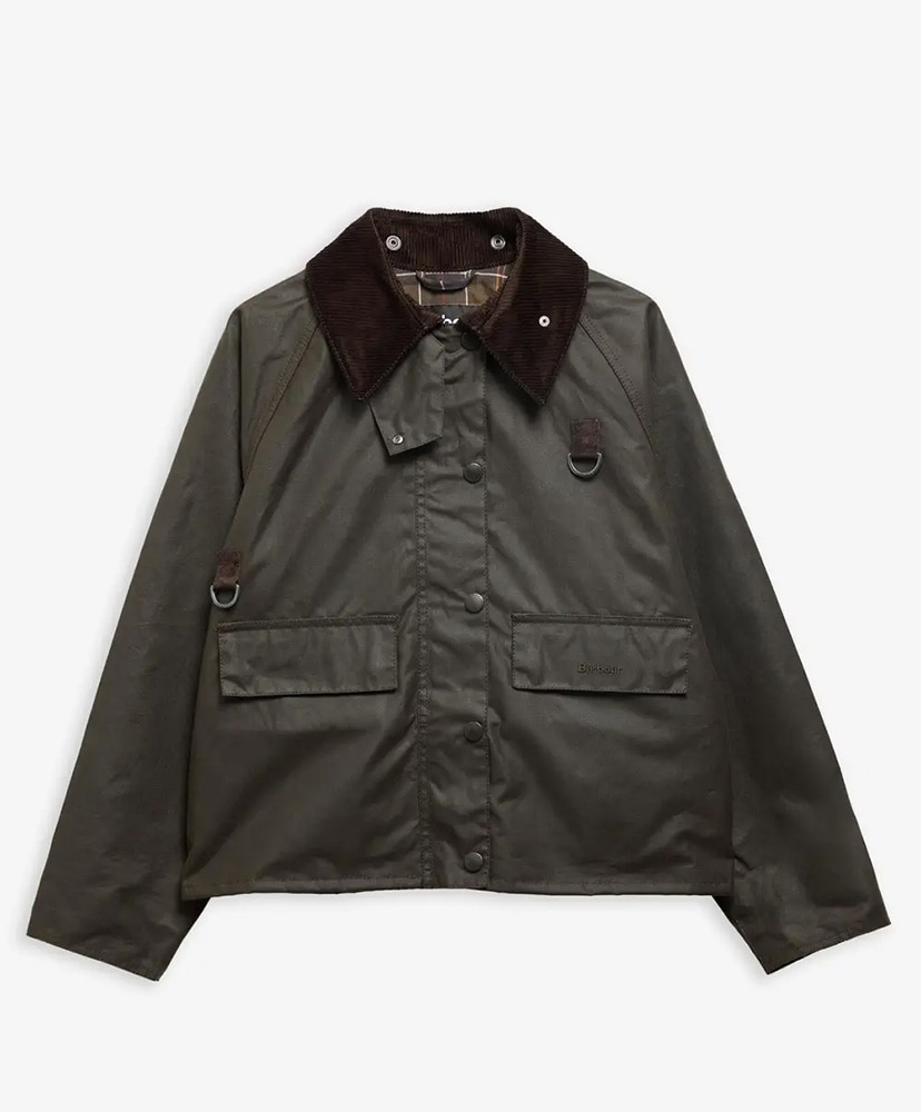 Women's Spey Waxed Jacket(10(WOMEN) Black×Cardinal/BLK): Barbour