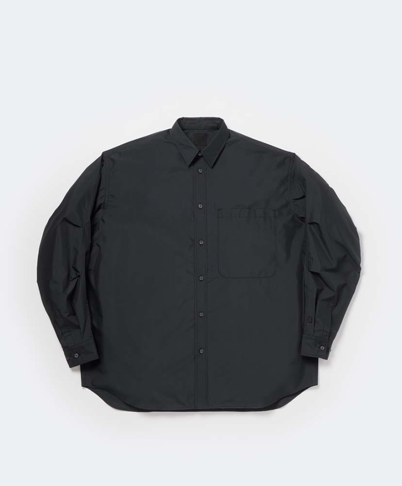 Tech Regular Collar Shirt L/S Solid(L(MEN) Ink Black/インク