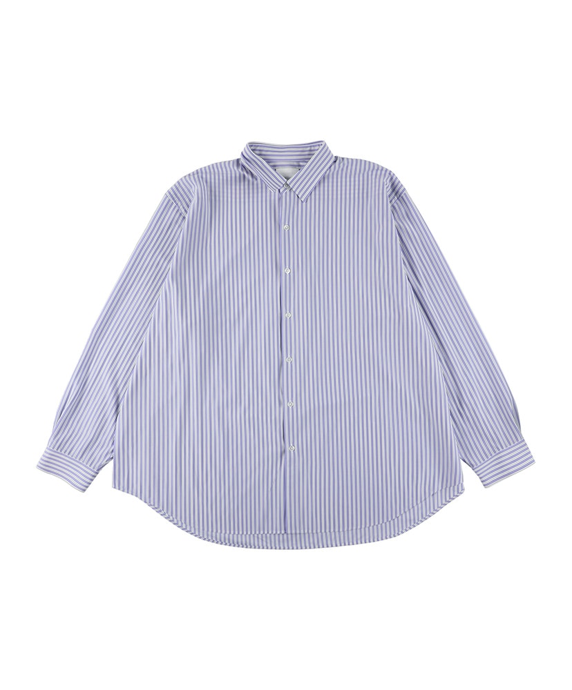 46G Stripe Atmosphere Shirt(L(MEN) Black/ブラック): KANEMASA PHIL.