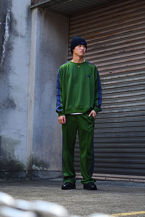 NEEDLES[ニードルズ] 23AW Track Pant & Track Crew Neck Shirt - Poly