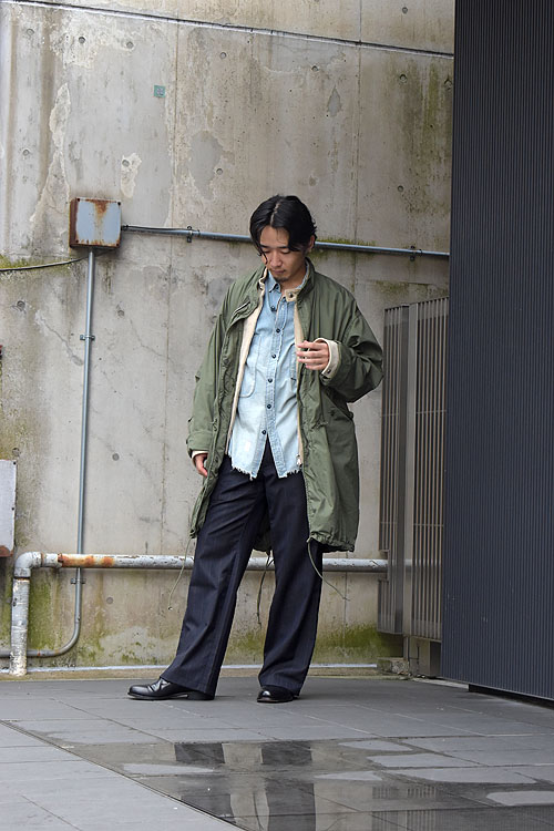 orSlow-M-65 FISH TAIL COAT (GRN)