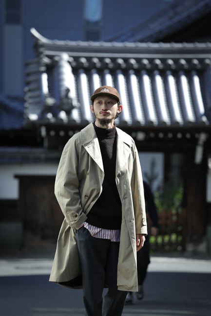 COMME des GARCONS HOMME [ コムデギャルソン オム] 綿染め トレンチコート