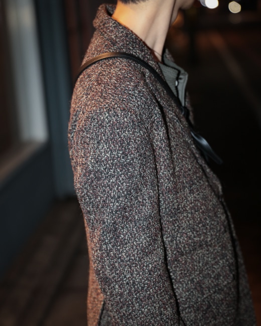 ENGINEERED GARMENTS Andover Jacket [Dk.Brown(Polyester Wool Tweed