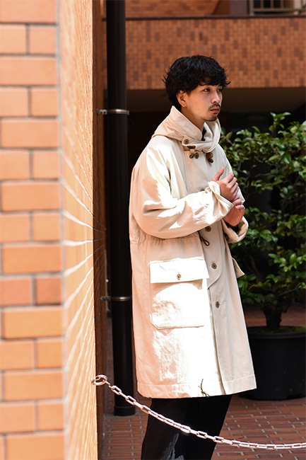 KAPTAIN SUNSHINE ダッフルコート 38 カシミア 白 KAPTAIN SUNSHINE